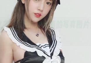 一组黑色之美，过期米线线喵的写真图片竟然这么有趣！